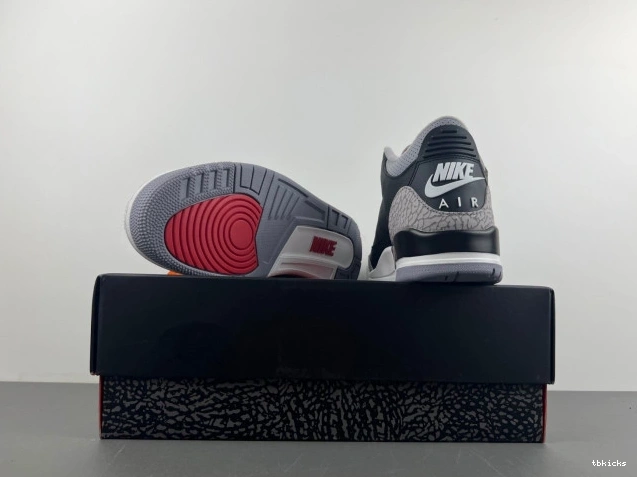 Cheap TB 3 Black Jordan Cement Air DN3707-010 0630
